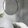 Cox & Cox Round Mirrors|Wall Mirrors<Black Slim Frame Round Mirror - Medium