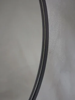 Cox & Cox Round Mirrors|Wall Mirrors<Black Slim Frame Round Mirror - Medium