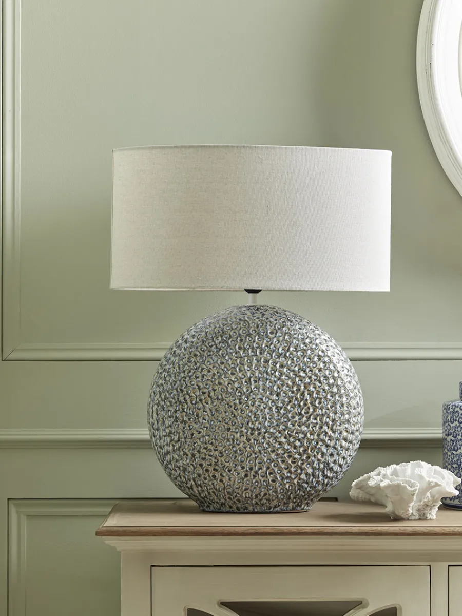 Cox & Cox Table Lamps|Bedside Lights<Blue Spiral Table Lamp