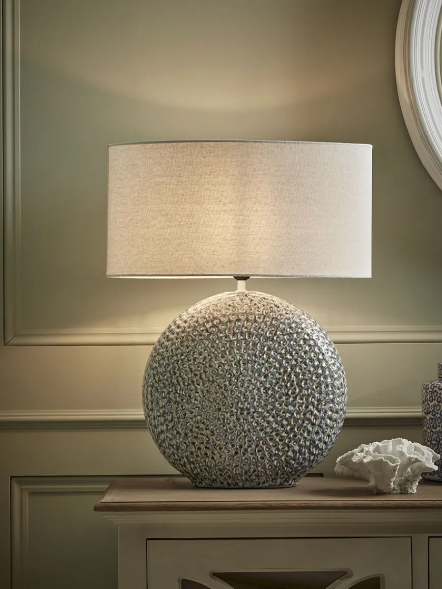 Cox & Cox Table Lamps|Bedside Lights<Blue Spiral Table Lamp