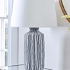 Cox & Cox Table Lamps<Blue Stripe Table Lamp
