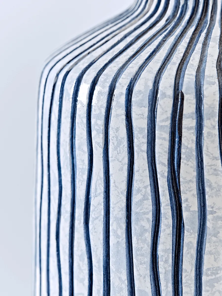 Cox & Cox Table Lamps<Blue Stripe Table Lamp