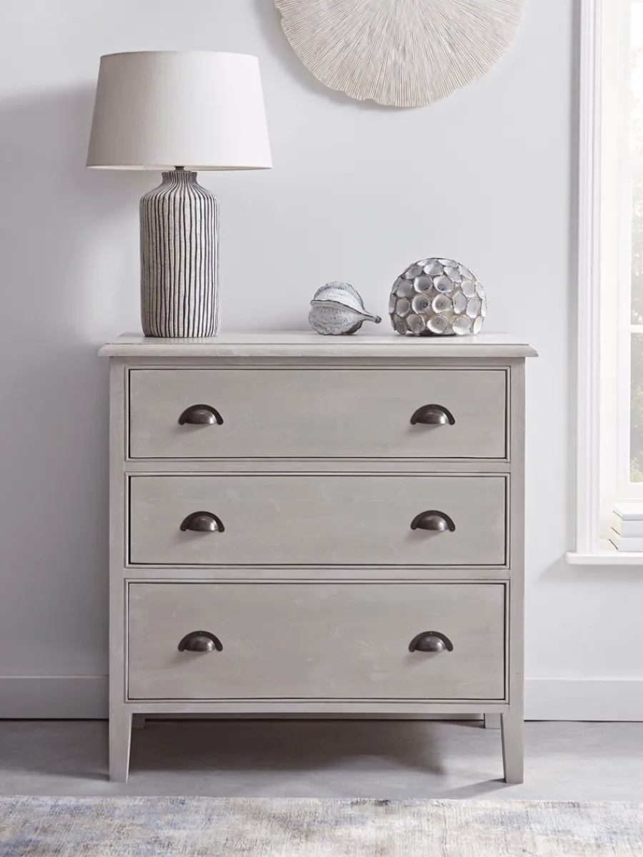 Cox & Cox Table Lamps<Blue Stripe Table Lamp