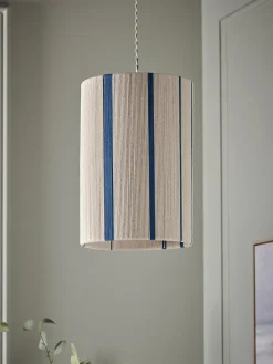Cox & Cox Shades<Blue Stripe Woven Shade