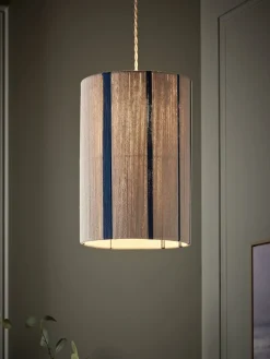 Cox & Cox Shades<Blue Stripe Woven Shade