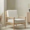 Cox & Cox Occasional Chairs|Armchairs & Loveseats<Bouclé & Cane Armchair