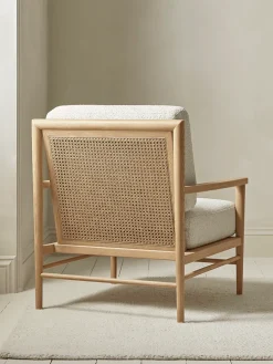 Cox & Cox Occasional Chairs|Armchairs & Loveseats<Bouclé & Cane Armchair