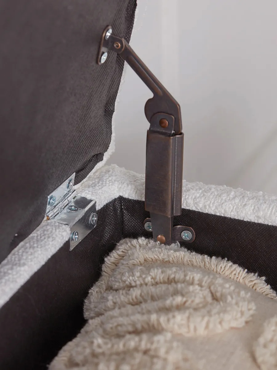 Cox & Cox Ottomans, Footstools & Pouffes|Benches<Bouclé Storage bench