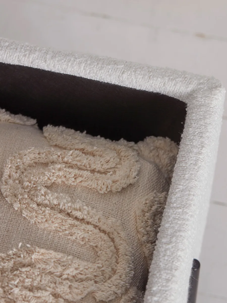 Cox & Cox Ottomans, Footstools & Pouffes|Benches<Bouclé Storage bench