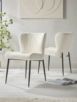 Cox & Cox Dining Chairs<Bouclé Dining Chair