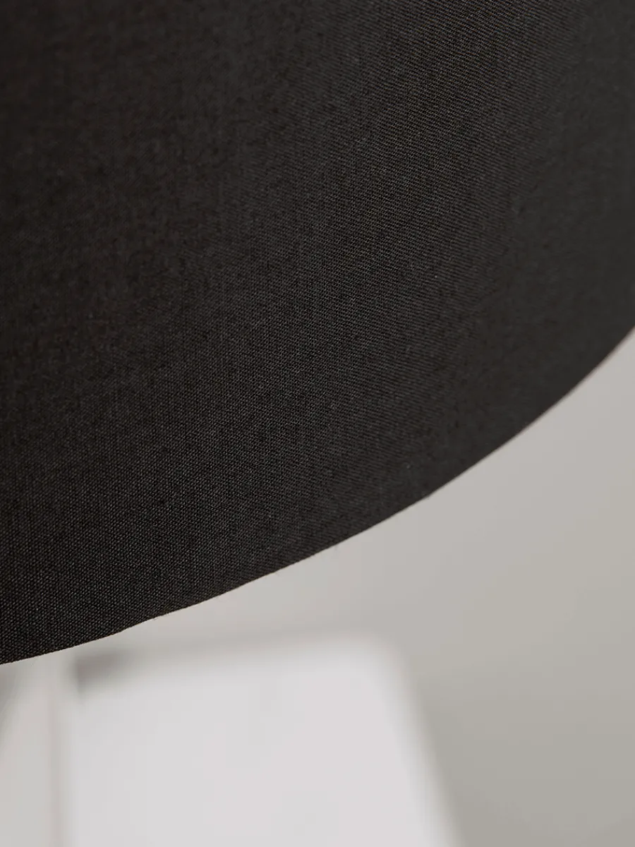 Cox & Cox Table Lamps<Brass & Black Glass Table Lamp