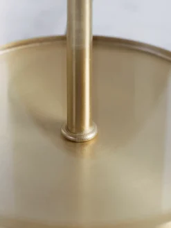 Cox & Cox Table Lamps<Brass & Black Glass Table Lamp