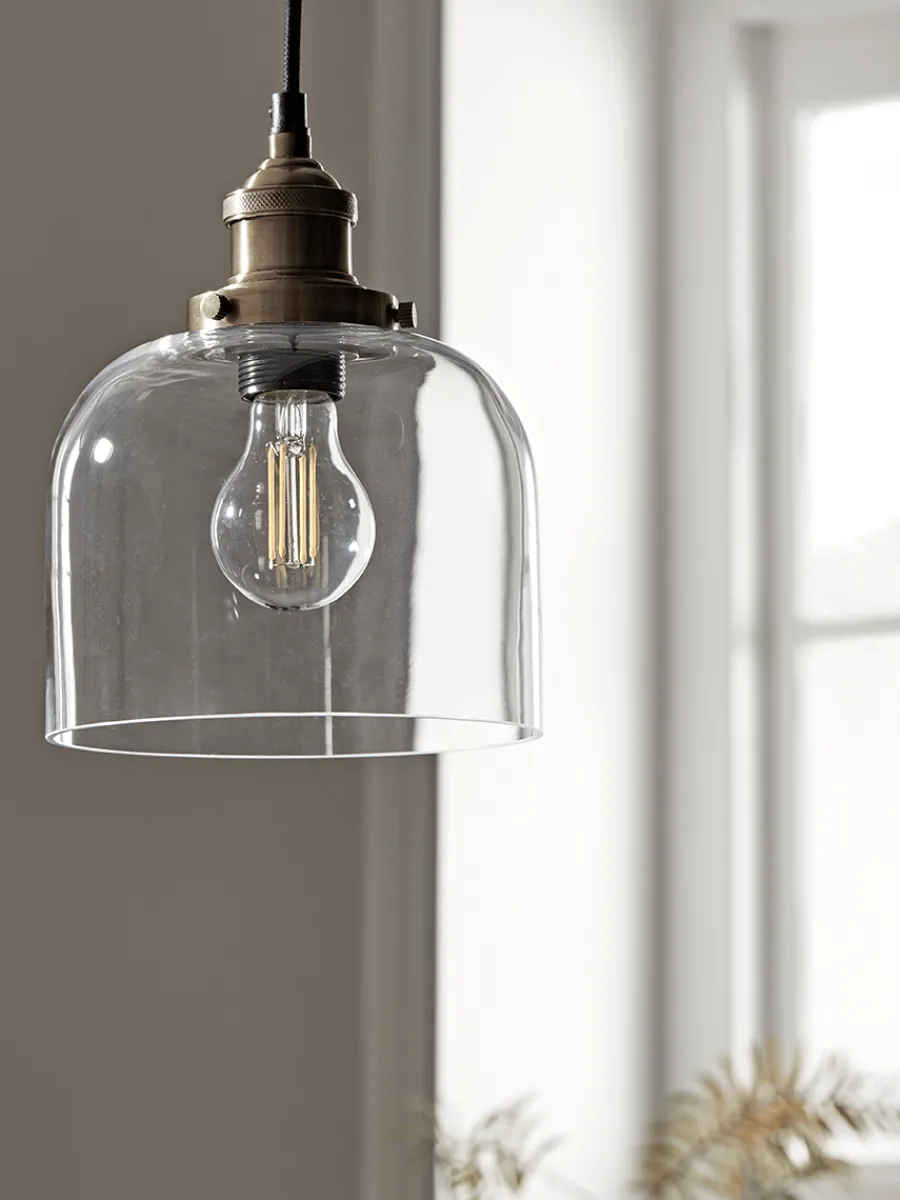 Cox & Cox Pendants<Brass & Glass Pendant