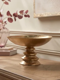 Cox & Cox Bowls, Dishes & Trinket Boxes<Brass Effect Footed Bowl