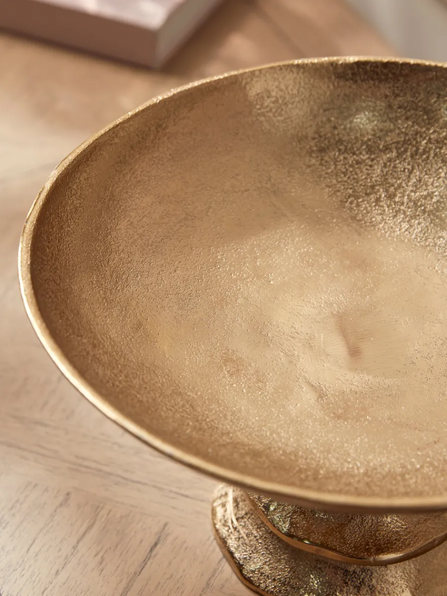 Cox & Cox Bowls, Dishes & Trinket Boxes<Brass Effect Footed Bowl