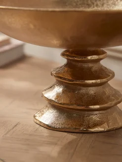 Cox & Cox Bowls, Dishes & Trinket Boxes<Brass Effect Footed Bowl