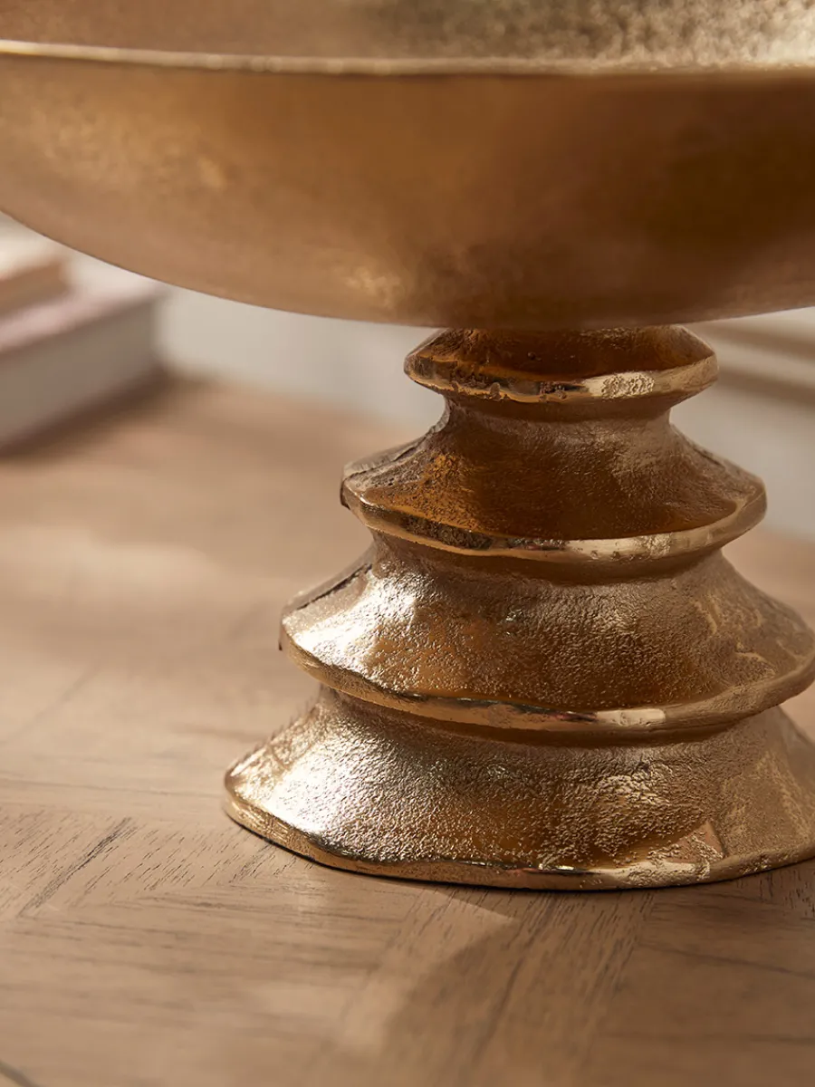 Cox & Cox Bowls, Dishes & Trinket Boxes<Brass Effect Footed Bowl