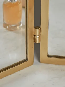 Cox & Cox Table Mirrors<Brass Folding Dressing Table Mirror