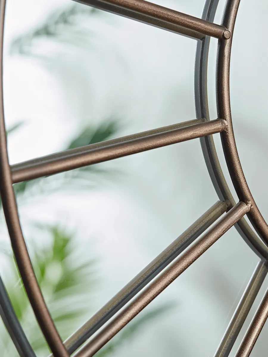 Cox & Cox Decorative Mirrors|Round Mirrors<Bronze Round Window Mirror