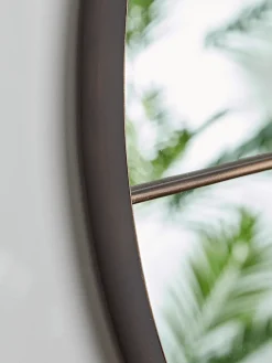 Cox & Cox Decorative Mirrors|Round Mirrors<Bronze Round Window Mirror