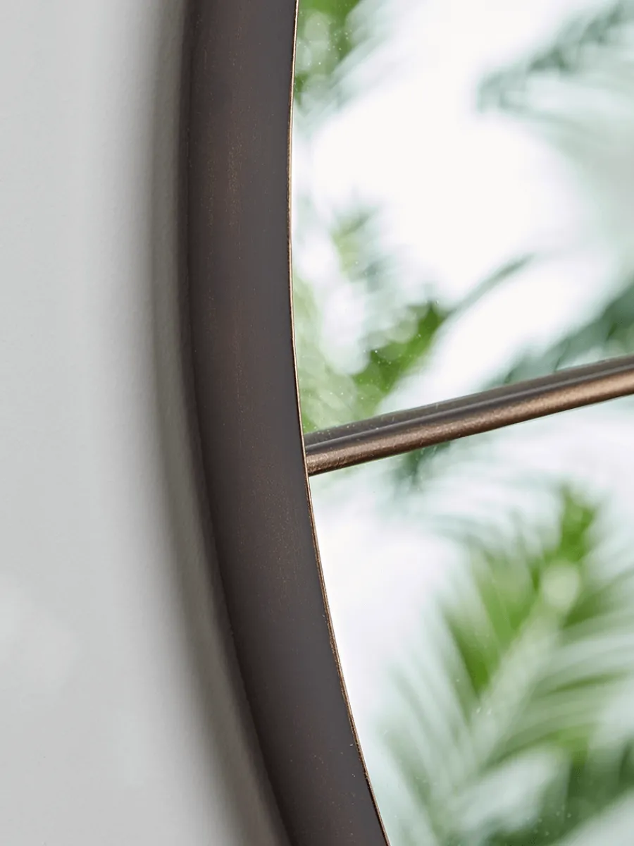 Cox & Cox Decorative Mirrors|Round Mirrors<Bronze Round Window Mirror