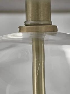 Cox & Cox Table Lamps<Brushed Brass & Glass Table Lamp