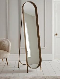 Cox & Cox Full Length Mirrors<Brushed Gold Full Length Mirror