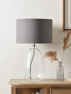 Cox & Cox Table Lamps<Bubbled Glass Table Lamp