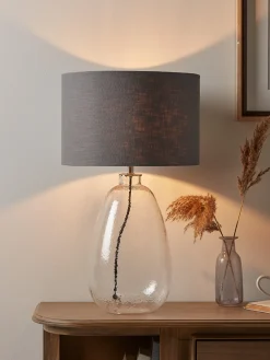 Cox & Cox Table Lamps<Bubbled Glass Table Lamp