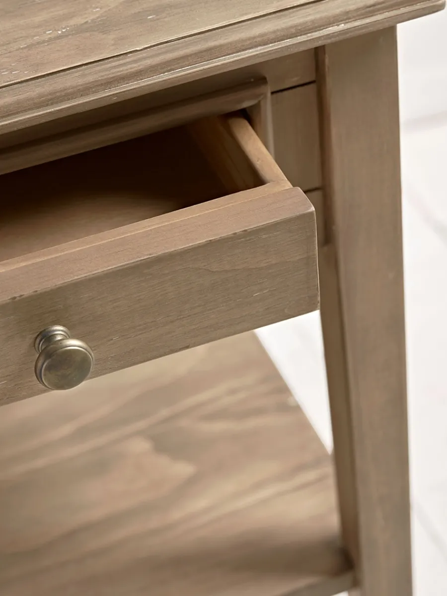 Cox & Cox Bedside Tables|Bedside Tables<Camille Bedside Table - Limewashed