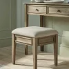Cox & Cox Dressing Tables & Stools|Dressing Tables & Stools<Camille Dressing Table Storage Stool - Limewashed