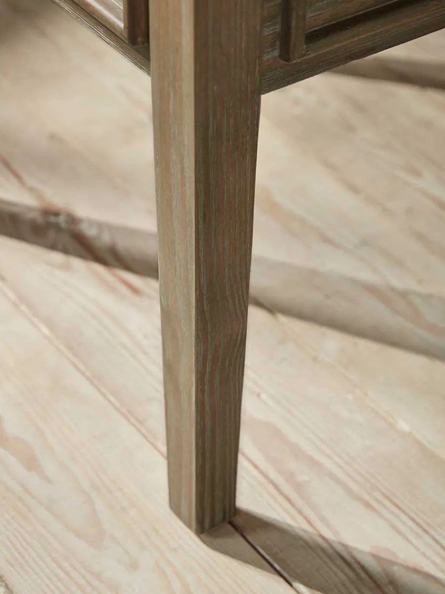 Cox & Cox Dressing Tables & Stools|Dressing Tables & Stools<Camille Dressing Table Storage Stool - Limewashed