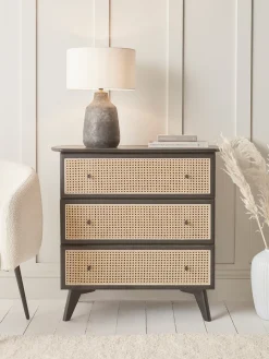 Cox & Cox Chests Of Drawers|Chests Of Drawers<Cane Webbing Chest Of Drawers