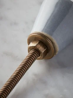 Cox & Cox Hardware<Ceramic Tapered Knob - Blue