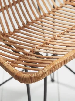 Cox & Cox Stools<Chevron Flat Rattan Counter Stool