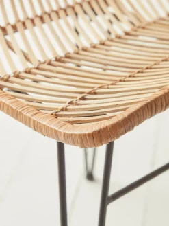 Cox & Cox Dining Chairs<Chevron Flat Rattan Dining Chair