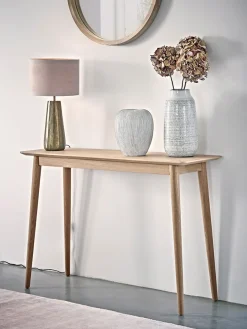 Cox & Cox Console Tables<Chevron Oak Console Table