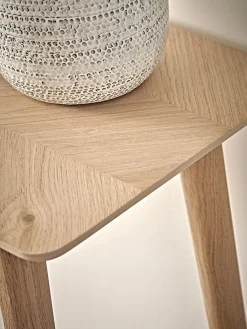 Cox & Cox Console Tables<Chevron Oak Console Table