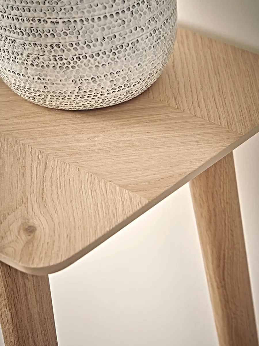 Cox & Cox Console Tables<Chevron Oak Console Table