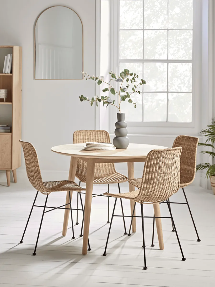 Cox & Cox Dining Tables<Chevron Oak Dining Table - Round