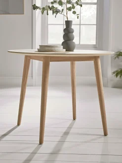 Cox & Cox Dining Tables<Chevron Oak Dining Table - Round