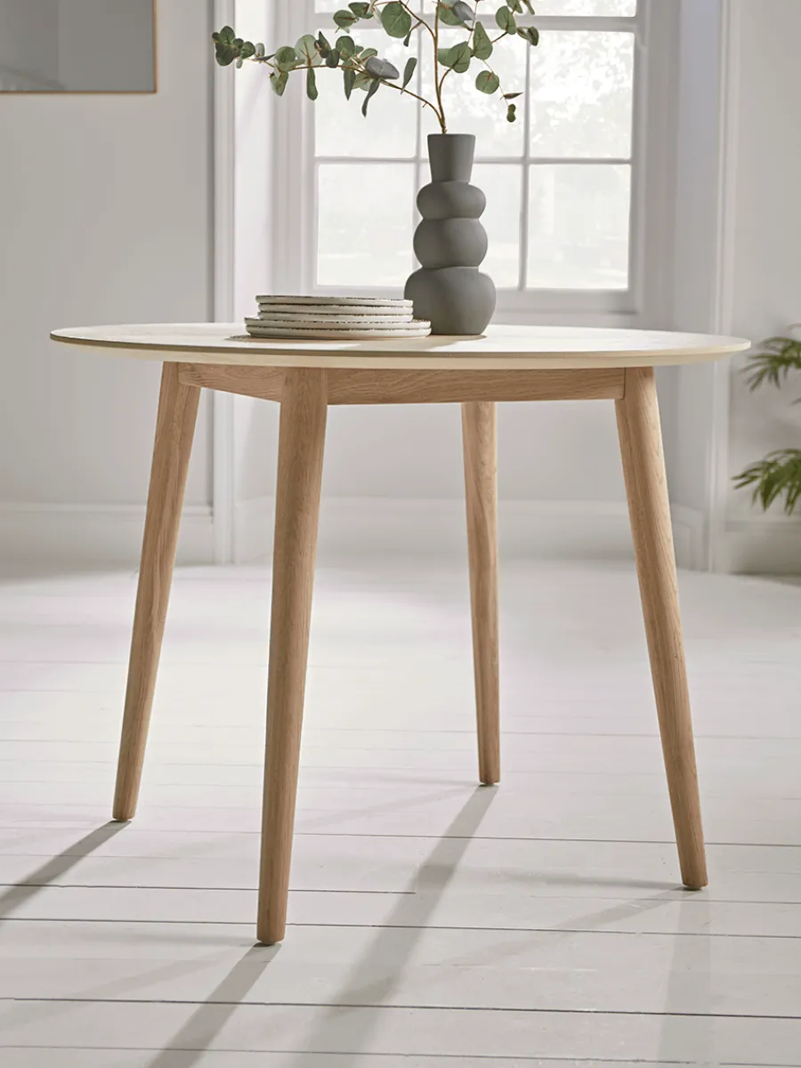 Cox & Cox Dining Tables<Chevron Oak Dining Table - Round