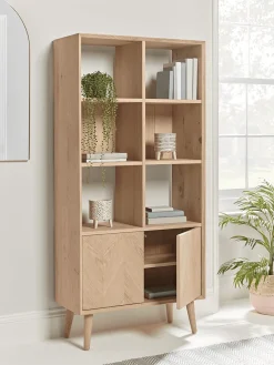 Cox & Cox Cabinets<Chevron Oak Display Unit