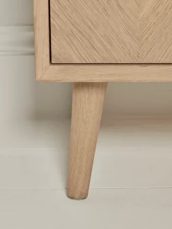 Cox & Cox Cabinets<Chevron Oak Display Unit