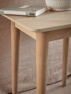 Cox & Cox Side Tables<Chevron Oak Side Table