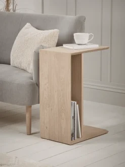 Cox & Cox Side Tables<Chevron Oak Sofa Table