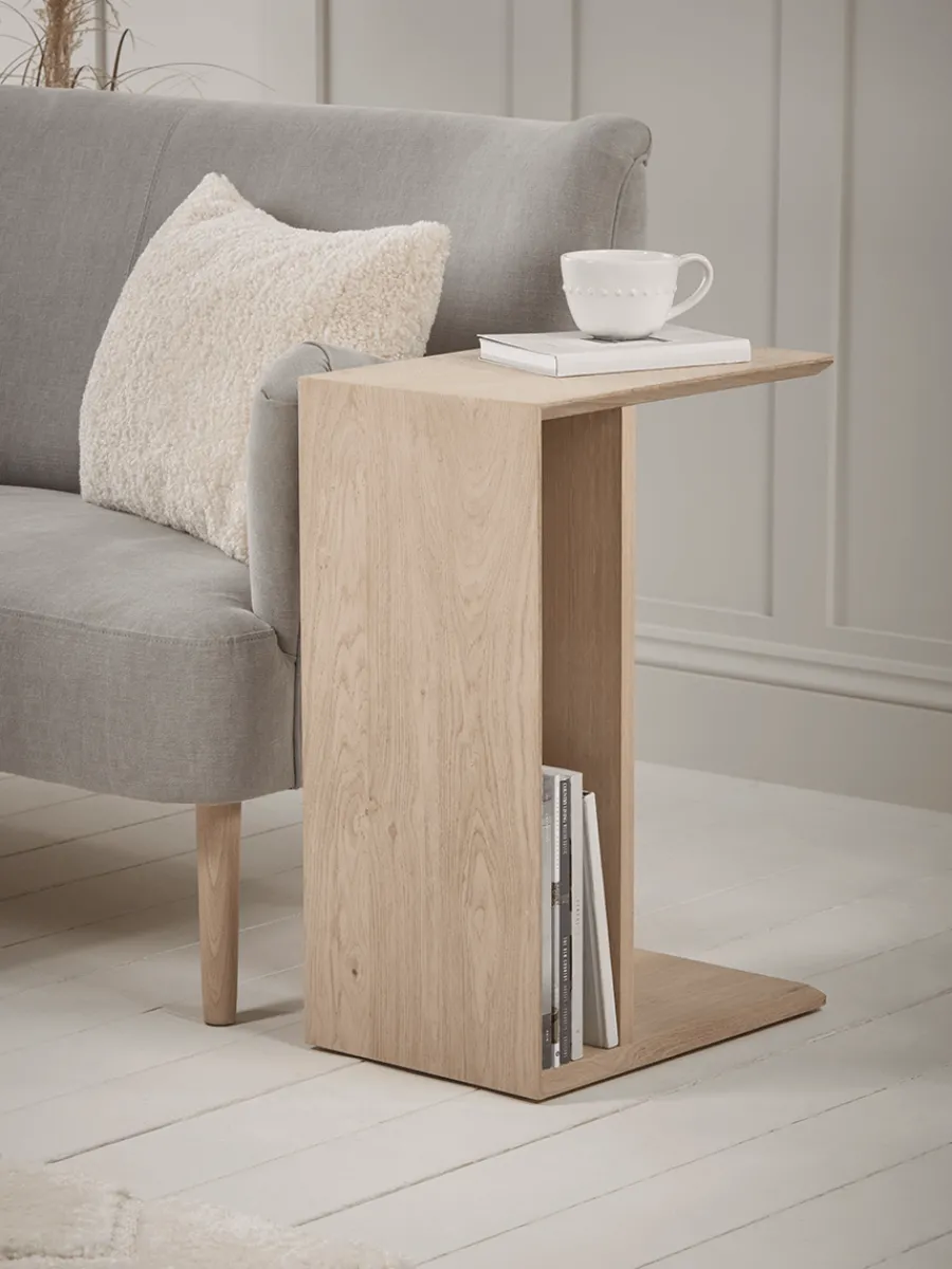 Cox & Cox Side Tables<Chevron Oak Sofa Table