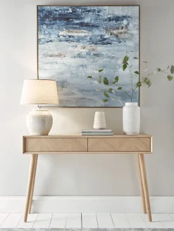 Cox & Cox Console Tables<Chevron Oak Storage Console Table