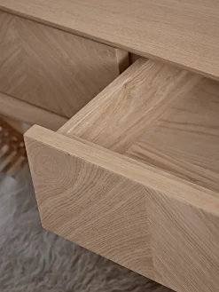 Cox & Cox Console Tables<Chevron Oak Storage Console Table