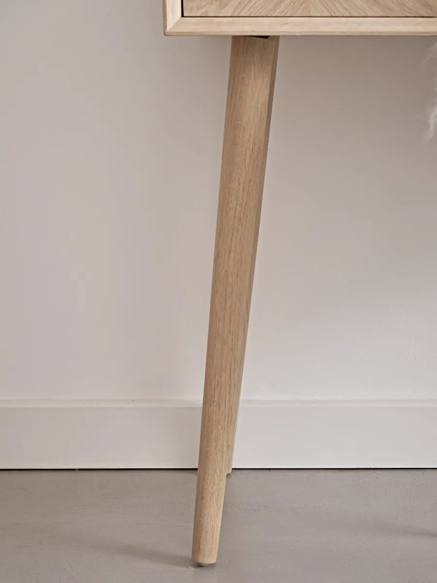 Cox & Cox Console Tables<Chevron Oak Storage Console Table